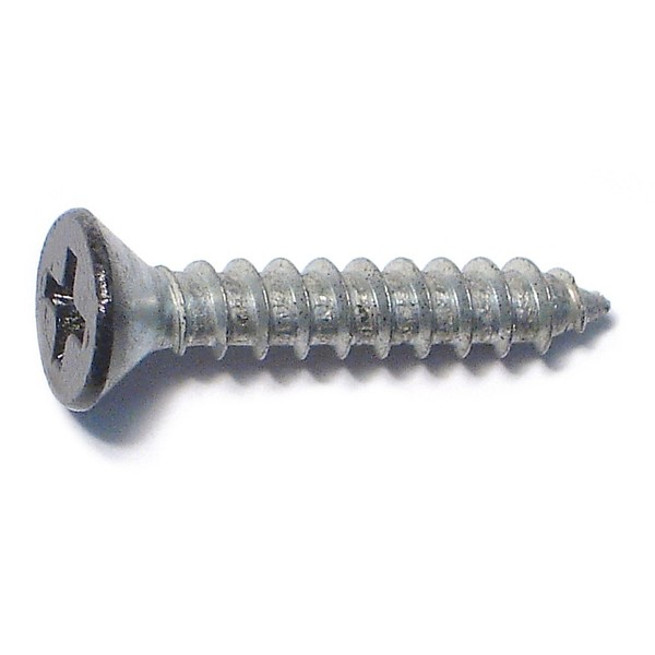 Midwest Fastener Wood Screw, #9, 1 in, Black Steel Flat Head Phillips Drive, 35 PK 79351